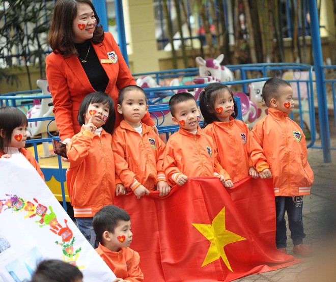 Học sinh trường mẫu giáo Việt Triều háo hức đón phái đoàn Triều Tiên tới thăm - Ảnh 15.