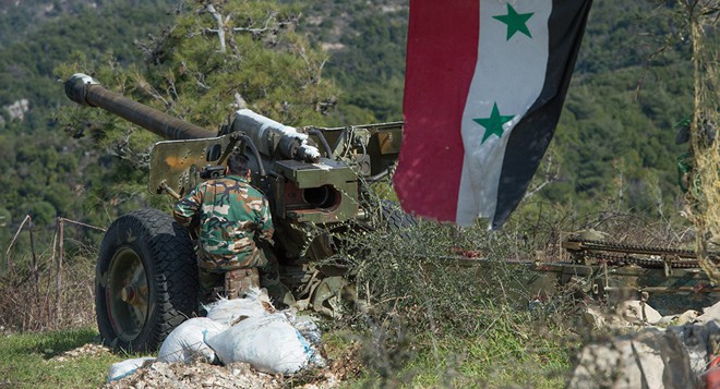 Liên quân Mỹ tấn công QĐ Syria: Một khẩu đội pháo phòng không bị tiêu diệt - Ảnh 1.