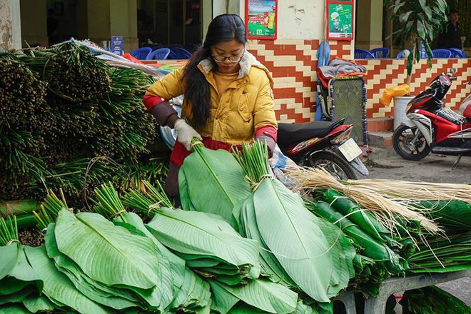 Chợ lá dong lâu đời nhất Thủ đô đìu hiu ngày cận Tết - Ảnh 5.