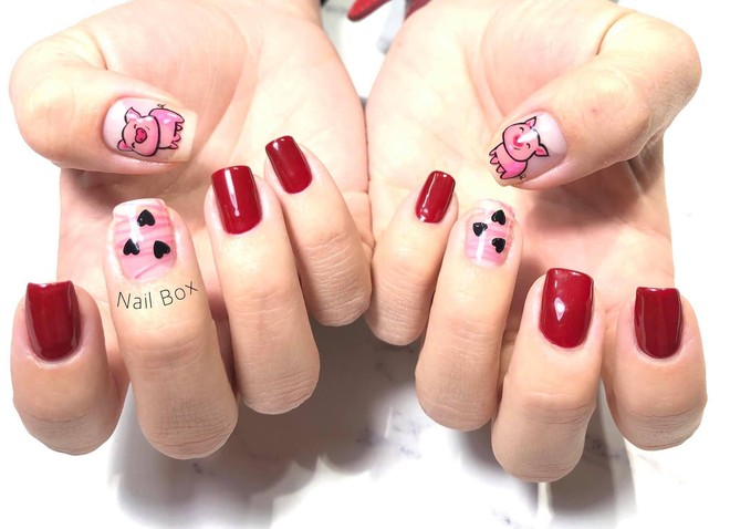 Chùm ảnh: Năm Hợi phải làm nail con heo thì ăn Tết mới ngon - Ảnh 5.