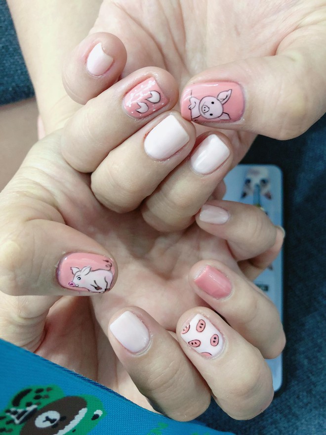 Chùm ảnh: Năm Hợi phải làm nail con heo thì ăn Tết mới ngon - Ảnh 6.