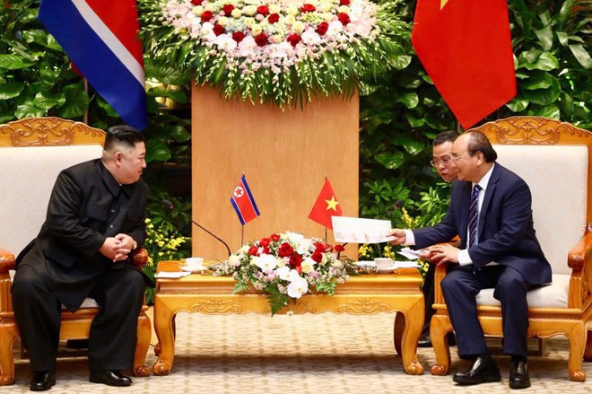 Toàn cảnh Lễ đón Chủ tịch Triều Tiên Kim Jong Un thăm chính thức Việt Nam - Ảnh 12.