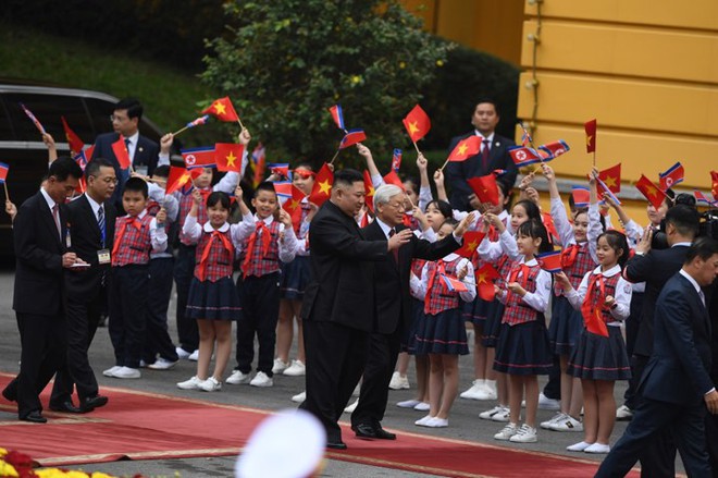 Toàn cảnh Lễ đón Chủ tịch Triều Tiên Kim Jong Un thăm chính thức Việt Nam - Ảnh 7.