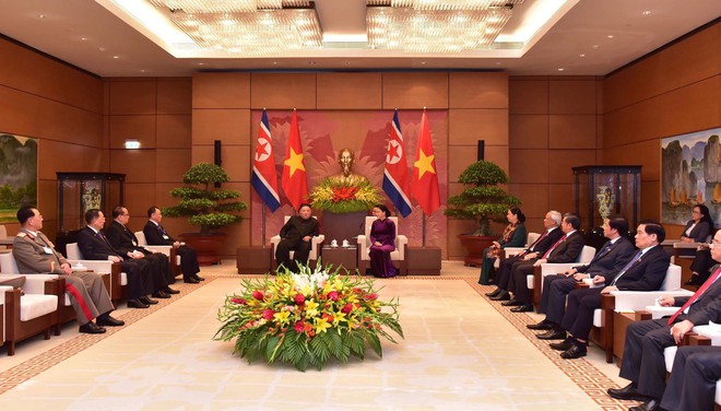 Chủ tịch Quốc hội Nguyễn Thị Kim Ngân tiếp chủ tịch Triều Tiên Kim Jong Un - Ảnh 6.