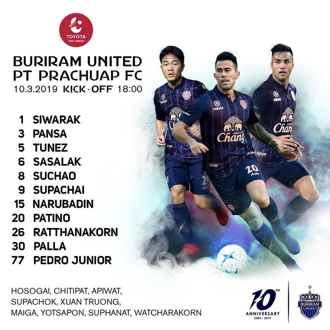 TRỰC TIẾP Buriram United vs Prachuap (18h00): Xuân Trường bất ngờ phải ngồi dự bị - Ảnh 2.