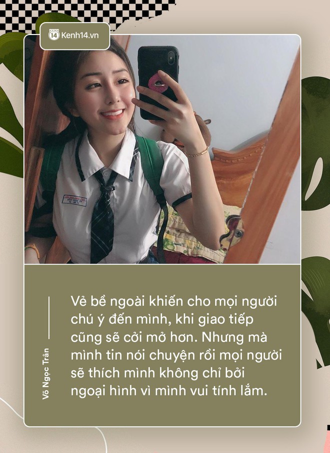 Võ Ngọc Trân - nữ sinh cấp 3 đang hot nhất Sài Gòn: Không cần người đẹp trai và quá giàu có vì mình có thể kiếm được tiền - Ảnh 1.