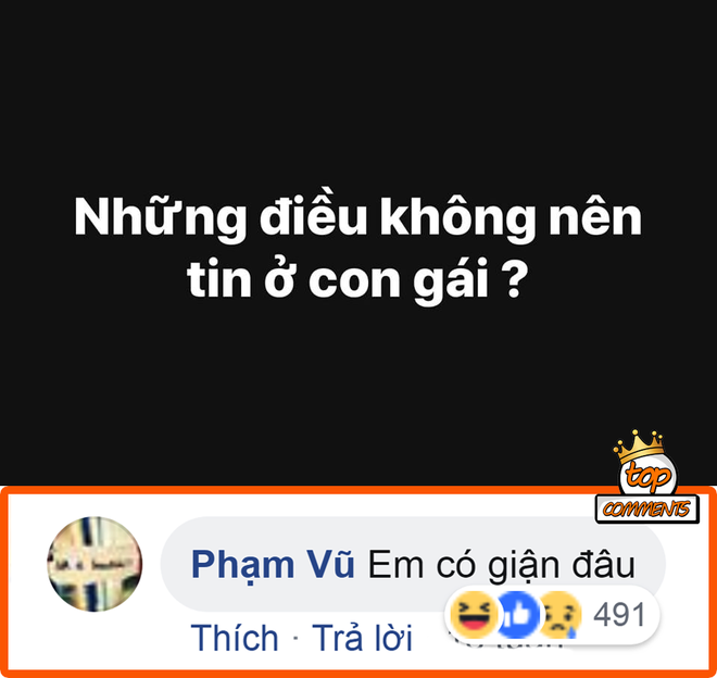 Dân mạng mở cuộc bình chọn những điều không nên tin ở con gái, và câu nói này đứng top 1 - Ảnh 1.