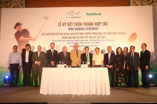 Nutifood hợp tác cùng huyền thoại Golf Greg Norman mang văn hóa cà phê Việt ra thế giới       - Ảnh 2.