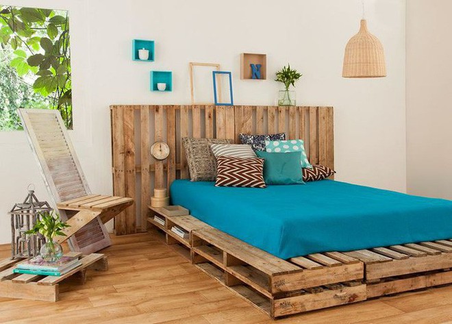 Giường pallet, loại giường ngon - bổ - rẻ, góp mặt trong không gian nào cũng xinh xắn, hài hòa - Ảnh 3.