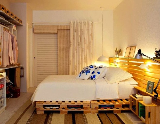 Giường pallet, loại giường ngon - bổ - rẻ, góp mặt trong không gian nào cũng xinh xắn, hài hòa - Ảnh 4.
