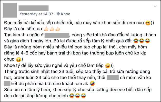 Chuyện về những anh sếp của năm: Sinh nhật nhân viên 23 tuổi tặng 23 cốc trà sữa, diện mạo điển trai lại càng gây choáng ngợp - Ảnh 1.