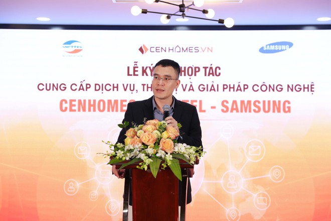 Hai ông lớn Viettel và Samsung bắt tay hợp tác cùng CenHomes - Ảnh 1.