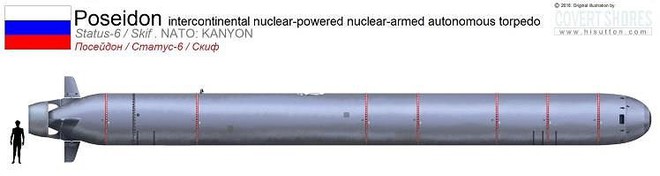 Tàu ngầm tự động mang đầu đạn hạt nhân Nga sẵn sàng năm 2027 - Ảnh 1.
