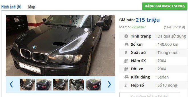 Loạt xe ô tô BMW cũ ‘sang chảnh’ này đang rao giá ‘rẻ như cho’ chỉ 200 triệu đồng tại VN - Ảnh 1.