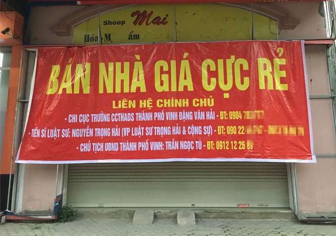 Xôn xao thông tin Chủ tịch TP Vinh rao bán nhà giá cực rẻ trên đất vàng - Ảnh 1.