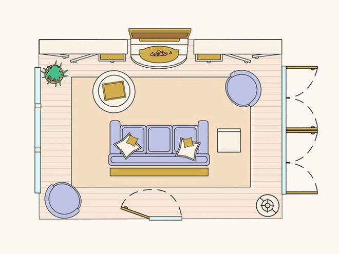 Có 10 bản vẽ thiết kế phòng khách cực tỉ mỉ này thì bạn còn lo gì việc trăn trở xem bố trí phòng khách thế nào cho hợp lý - Ảnh 4.