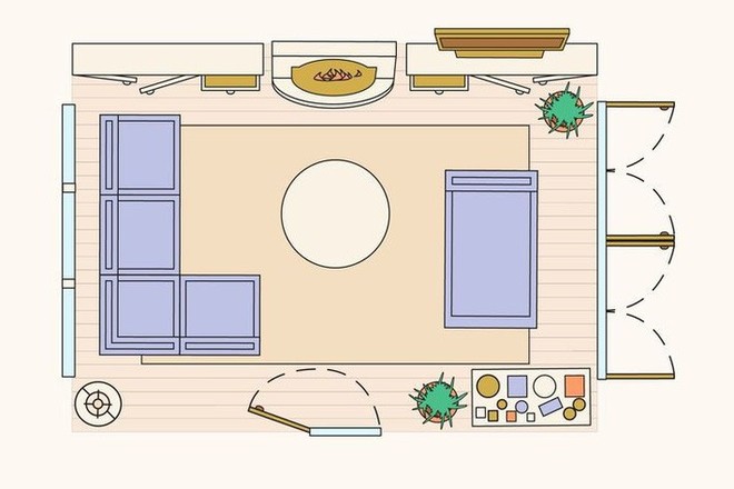 Có 10 bản vẽ thiết kế phòng khách cực tỉ mỉ này thì bạn còn lo gì việc trăn trở xem bố trí phòng khách thế nào cho hợp lý - Ảnh 6.