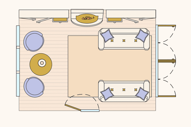 Có 10 bản vẽ thiết kế phòng khách cực tỉ mỉ này thì bạn còn lo gì việc trăn trở xem bố trí phòng khách thế nào cho hợp lý - Ảnh 8.