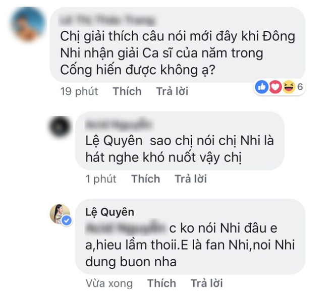 Lệ Quyên lên tiếng khi bị chất vấn tin đồn mỉa mai Đông Nhi hát khó nuốt vẫn được giải ca sĩ của năm - Ảnh 1.