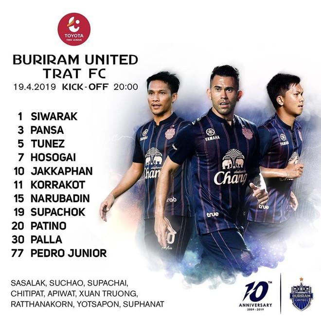 TRỰC TIẾP Buriram United vs Trat FC: Sự trở lại của Xuân Trường? - Ảnh 2.