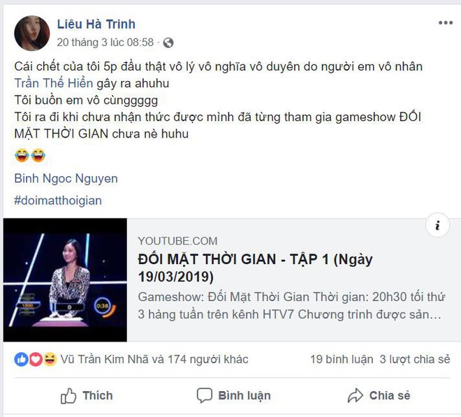 Sau “Đối mặt thời gian” Liêu Hà Trinh đăng status tỏ thái độ - Ảnh 4.