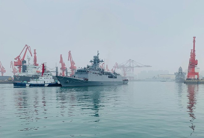 [ẢNH] Gepard 3.9 Việt Nam sánh vai cùng dàn chiến hạm hiện đại tại Trung Quốc - Ảnh 14.