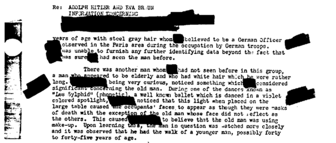 Tài liệu mật FBI: Hitler có thực sự tự sát? - Ảnh 1.