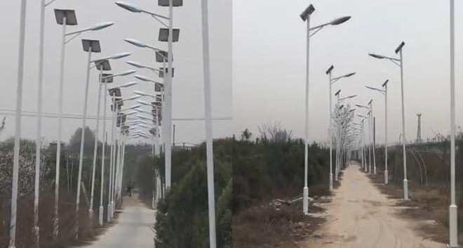 Góc cơ hội: Nông dân Trung Quốc trồng hơn 1000 cột đèn trên quãng đường 3 km để tăng tiền đền bù - Ảnh 2.