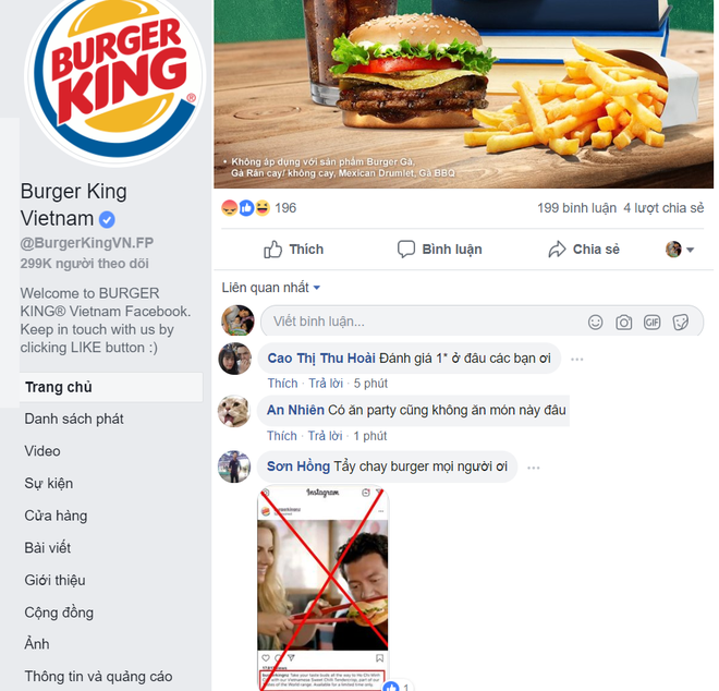 Khách Việt đánh giá 1 sao, kêu gọi tẩy chay Burger King sau vụ quảng cáo ăn bánh bằng đũa - Ảnh 2.