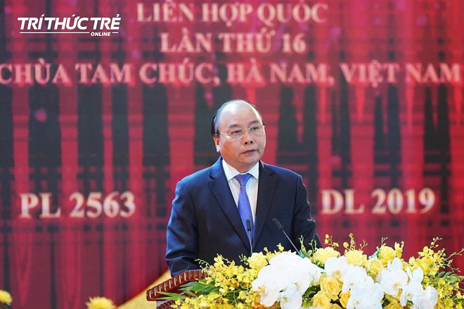 Thủ tướng Nguyễn Xuân Phúc dự khai mạc Vesak tại chùa Tam Chúc, Hà Nam - Ảnh 8.