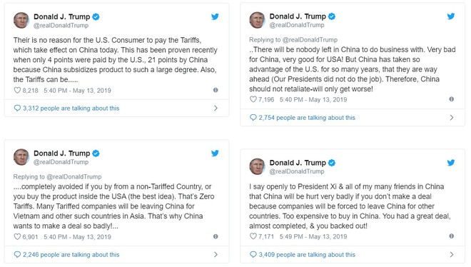 TT Trump cảnh cáo TQ không được trả đũa, khẳng định nhiều công ty sẽ tới Việt Nam - Ảnh 1.