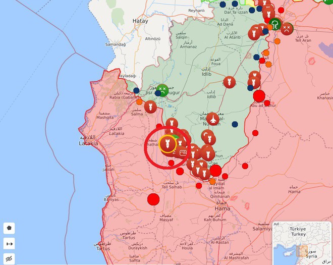 QĐ Syria thần tốc chọc thẳng vào trái tim Nam Idlib, phiến quân vỡ trận - Máy bay NATO đang quần sát - Ảnh 8.