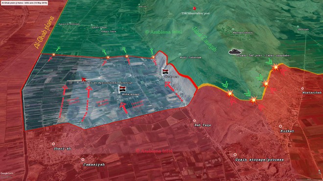 QĐ Syria thần tốc chọc thẳng vào trái tim Nam Idlib, phiến quân vỡ trận - Máy bay NATO đang quần sát - Ảnh 18.