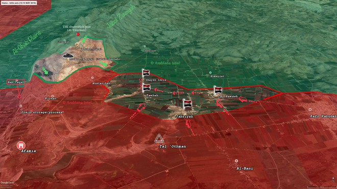 QĐ Syria thần tốc chọc thẳng vào trái tim Nam Idlib, phiến quân vỡ trận - Máy bay NATO đang quần sát - Ảnh 14.