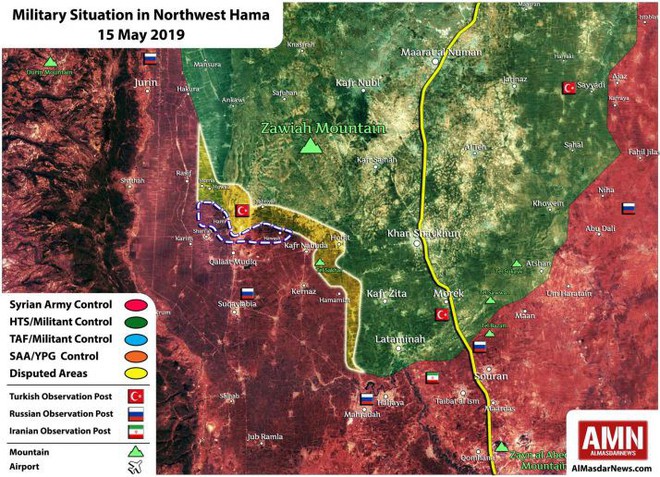 QĐ Syria thần tốc chọc thẳng vào trái tim Nam Idlib, phiến quân vỡ trận - Máy bay NATO đang quần sát - Ảnh 4.