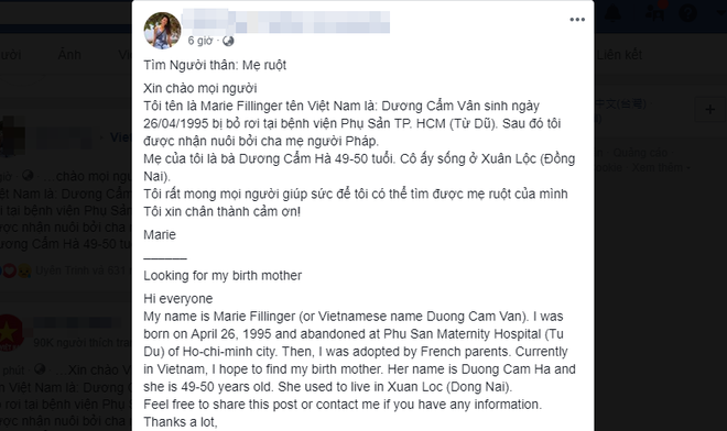 Xúc động câu chuyện cô gái gốc Việt về nước tìm mẹ ruột sau 24 năm bị bỏ rơi ở bệnh viện Từ Dũ - Ảnh 2.