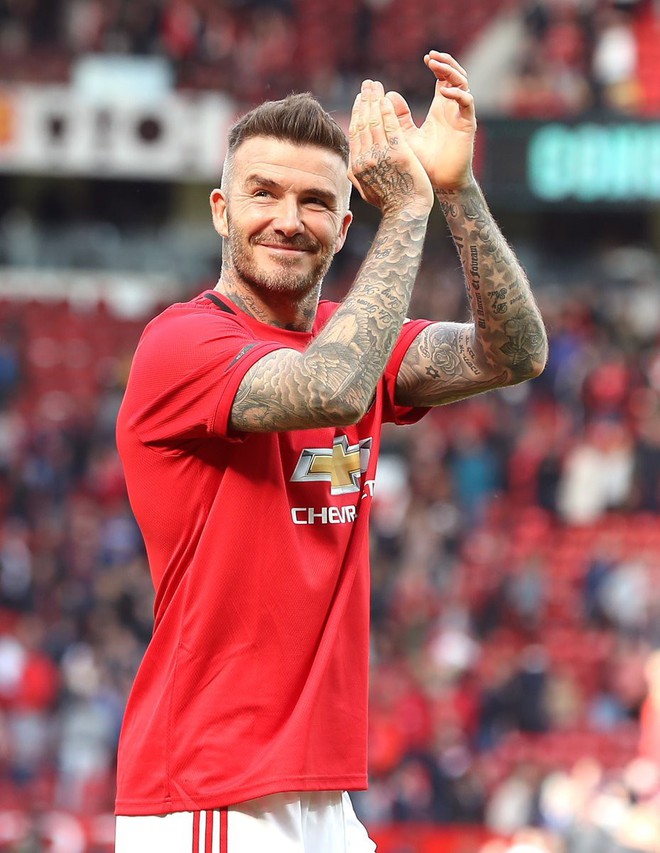 Những khoảnh khắc tuyệt vời của Beckham trong ngày về Old Trafford - Ảnh 8.