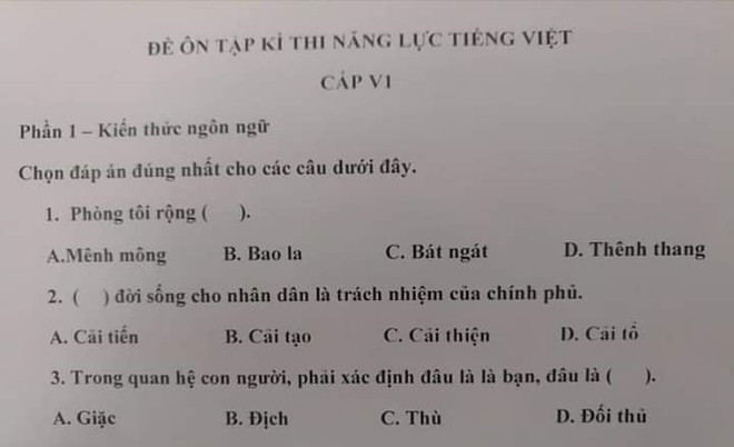 Xuất hiện đề thi Tiếng Việt dành cho người Nhật siêu khó và rất dễ nhầm lẫn khiến dân mạng nhiều người bó tay - Ảnh 1.