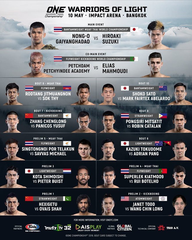 One Championship: Lịch thi đấu võ thuật hỗn hợp MMA mới nhất - Ảnh 1.