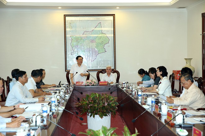 Bộ Chính trị kiểm tra công tác cán bộ tại tỉnh Bình Phước - Ảnh 1.