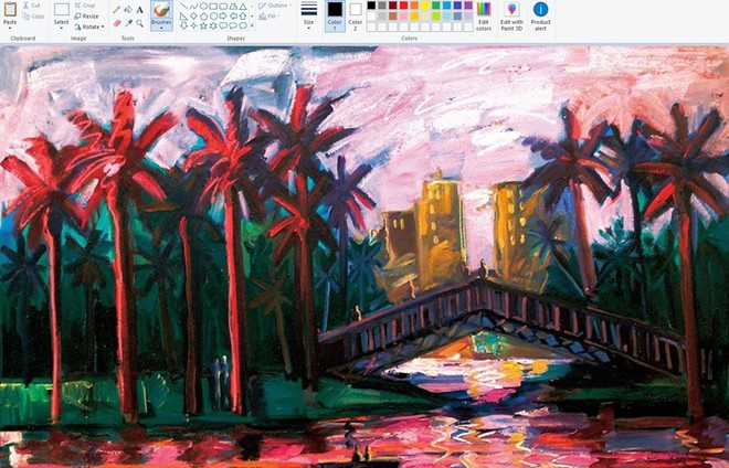 Họa sỹ vẽ tranh bằng Paint đỉnh như Photoshop, ai ngờ dân mạng thi nhau khoe hàng xịn không kém - Ảnh 1.