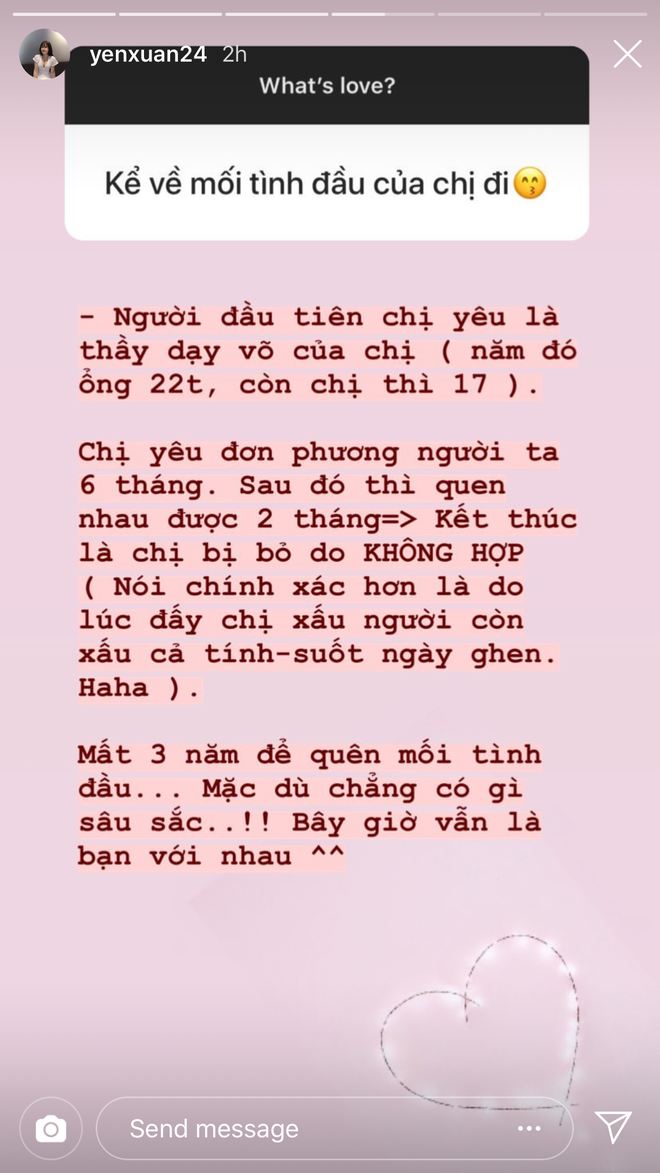 Yến Xuân tiết lộ mối tình đầu thầy - trò năm 17 tuổi, yêu nhau 2 tháng mà mất tới 3 năm mới quên được - Ảnh 3.