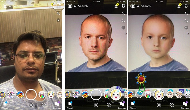 Cách chuyển avatar người lớn thành trẻ con với ứng dụng Snapchat - Ảnh 2.