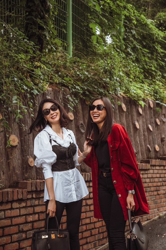 Hoa hậu Hà Kiều Anh, Dương Mỹ Linh và hội bạn thân gây náo loạn đường phố Hàn Quốc  - Ảnh 7.