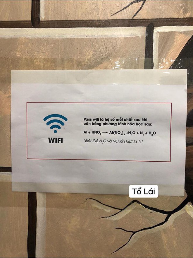 Yêu cầu cân bằng phương trình hoá học mới có pass wifi, dân mạng đồng loạt than thở: Bây giờ mới thấy tầm quan trọng của môn Hoá! - Ảnh 1.