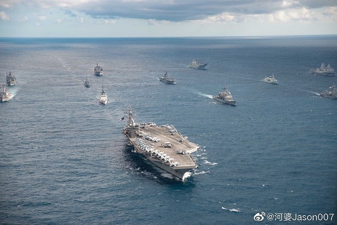 [ẢNH] Tàu trinh sát điện tử Trung Quốc chen ngang cuộc tập trận cực lớn của Mỹ và đồng minh - Ảnh 2.