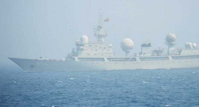 [ẢNH] Tàu trinh sát điện tử Trung Quốc chen ngang cuộc tập trận cực lớn của Mỹ và đồng minh - Ảnh 6.