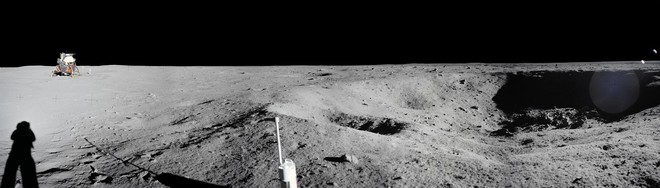 Nhân ngày trọng đại, NASA chơi lớn với loạt ảnh panorama đầy mê hoặc về Mặt Trăng - Ảnh 6.