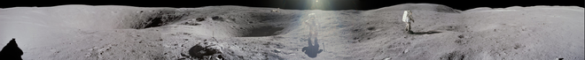 Nhân ngày trọng đại, NASA chơi lớn với loạt ảnh panorama đầy mê hoặc về Mặt Trăng - Ảnh 3.