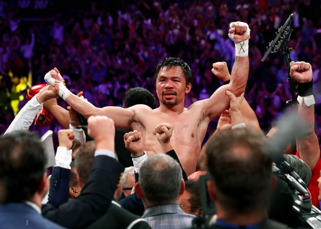 Huyền thoại Manny Pacquiao đánh như lên đồng ở tuổi 40, làm nhà vô địch bất bại người Mỹ phải câm lặng - Ảnh 9.